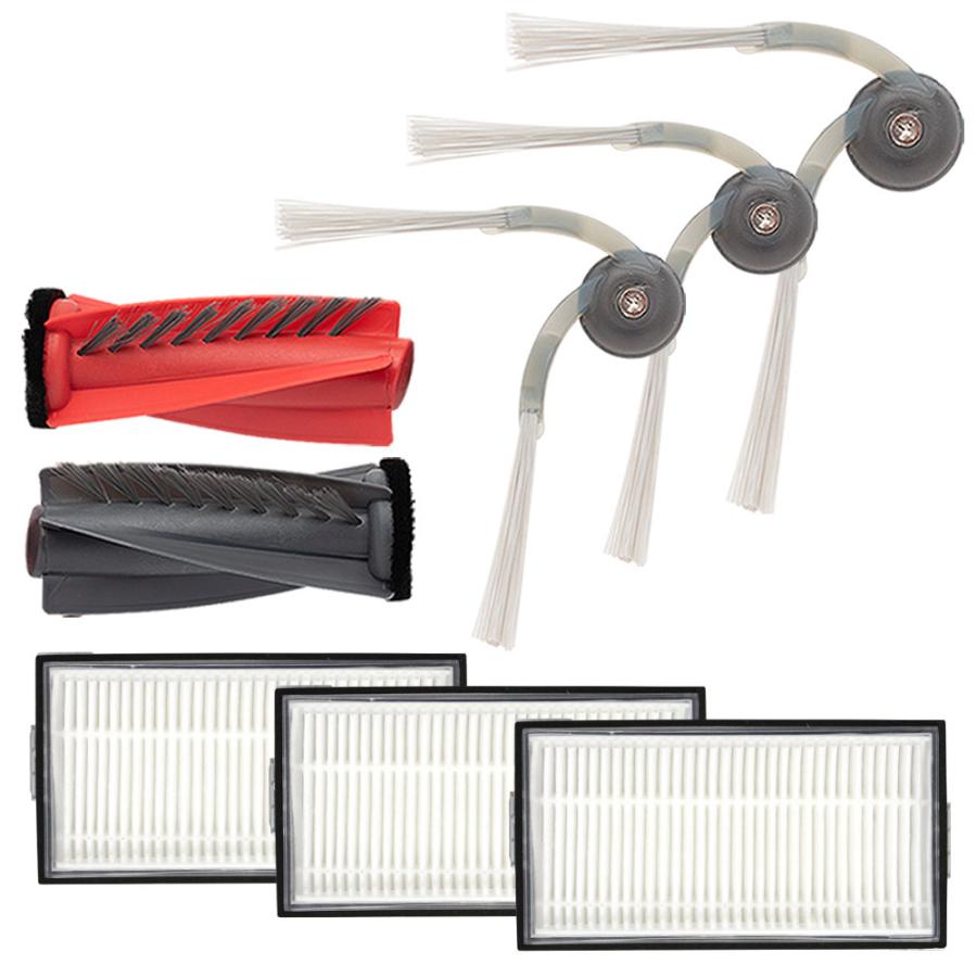 ロボロック Saros 10R / Saros 20 / Qrevo Curv 2 Pro / Qrevo Edge 2用 交換パーツセット  7点セット 互換品（サイドブラシ3＋メインブラシ1＋フィルター3） | Roborock