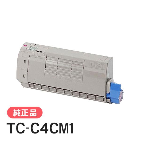 沖データ トナーカートリッジ OKI TC-C4CM1 沖データ OKI 純正品 TC-C4CM1(TCC4CM1) トナーカートリッジ マゼンタ