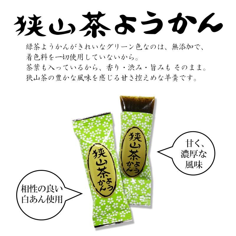 お手軽に食べられる個包装タイプ 登山の行動食/携行食/災害時の非常食としても! 狭山茶 緑茶ようかん (17g×8個) |  | 02