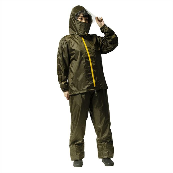 ウェア Makku マック メンズ アジャストマック OLIVE MKUAS5100 2302 防水 雨具 レインスーツ mku