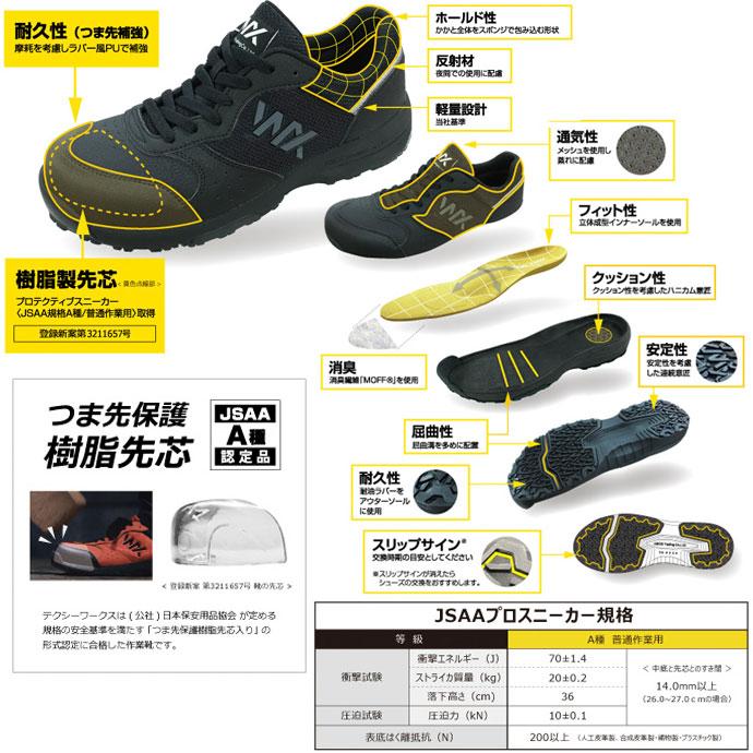 安全靴 アシックス商事 asics メンズ WX-0002 テクシーワークス 1906 作業靴｜runningclub-gh｜02