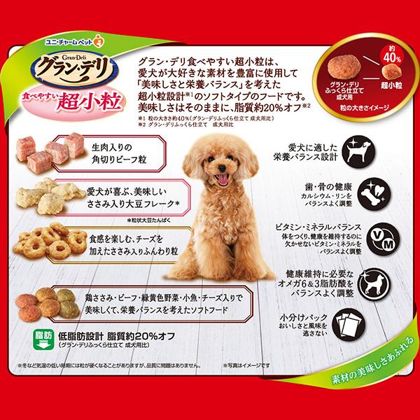 ドッグフード　ユニチャーム　グランデリ　国産　ふっくら仕立て　750g×15袋 グラン・デリ 食べやすい超小粒 750g-ユニ・チャーム