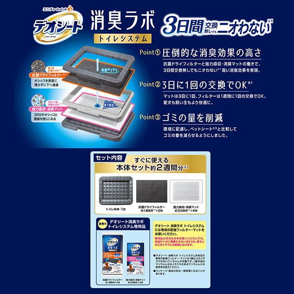 デオシート 消臭ラボ トイレシステム 本体セット レギュラー ユニ