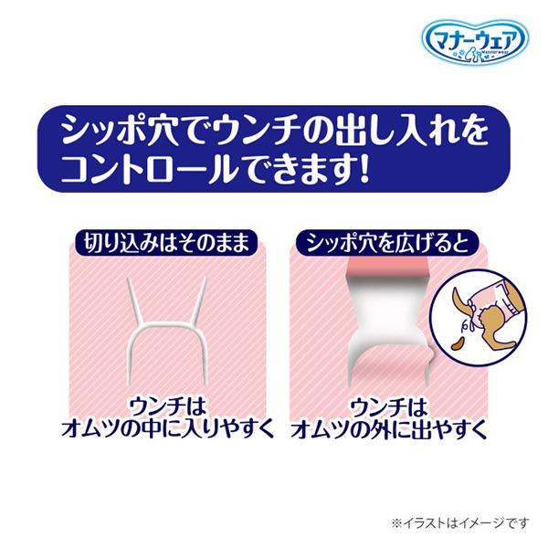 マナーウェア 長時間快適オムツ 女の子用 Sサイズ 32枚入 ユニ