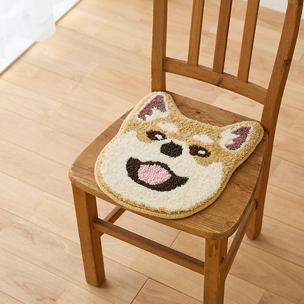 イヌカオ マット 40×33cm シバイヌ スミノエ ▽a ペット グッズ 犬