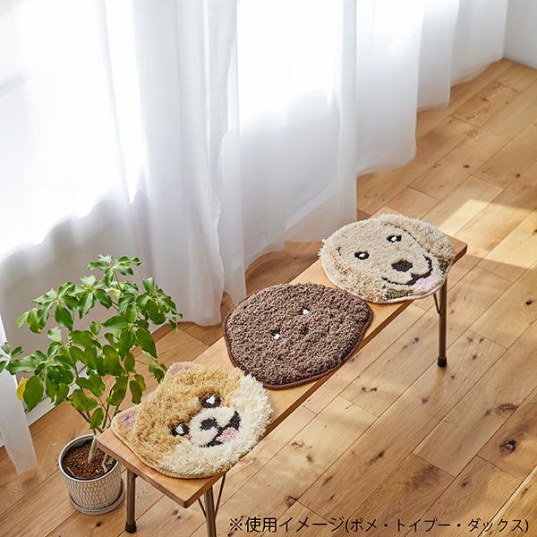 イヌカオ マット 40×33cm シバイヌ スミノエ ▽a ペット グッズ 犬