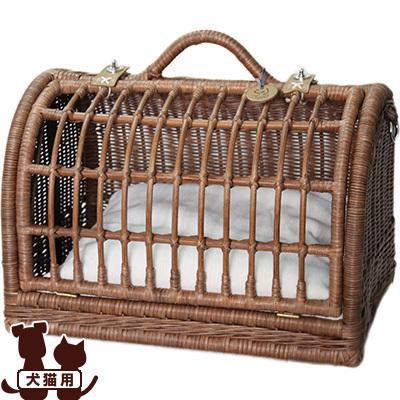 ラタン製ペットキャリーケース 猫 犬 シンシアジャパン ラタン製ペット