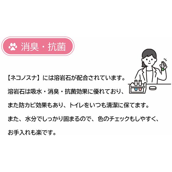 ネコノスナPRO 2.5L×4箱 小川産業 ▼g ペット グッズ 猫 キャット 猫砂 トイレ 消臭 抗菌 燃やせる 流せる 健康チェック 送料無料の画像