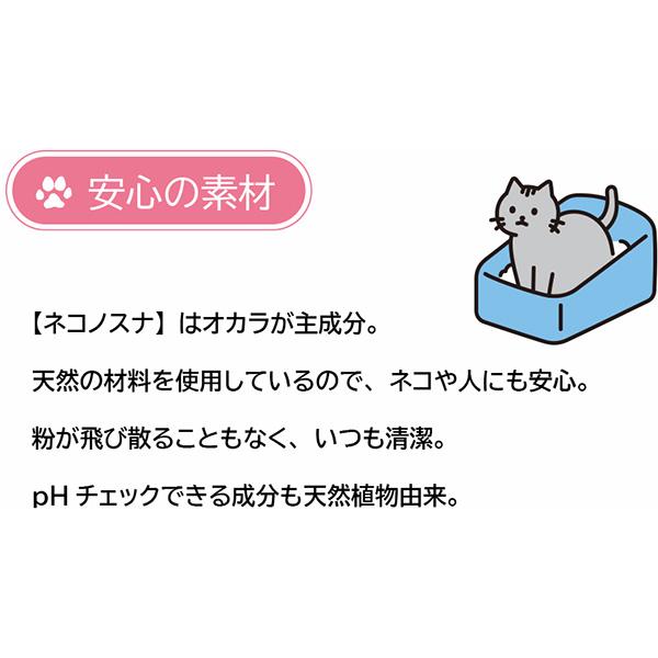 ネコノスナPRO 2.5L×4箱 小川産業 ▼g ペット グッズ 猫 キャット 猫砂 トイレ 消臭 抗菌 燃やせる 流せる 健康チェック 送料無料の画像