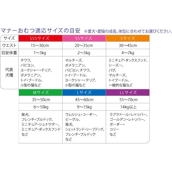 男の子＆女の子のためのマナーおむつ のび〜るテープ付 SS ジャンボパック 64枚入 第一衛材 ▼a ペット グッズ 犬 ドッグ マーキング 生理 介護 日本製 P.one｜runpet｜04