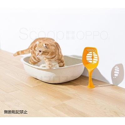 ☆OPPO Scoop オッポ スクープ オレンジ テラモト ▽b ペット グッズ 猫 キャット 猫砂 スコップ｜runpet｜04