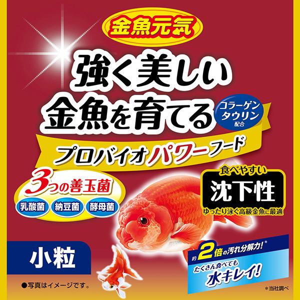 金魚元気 強く美しい金魚を育てる プロバイオパワーフード 小粒 沈下性