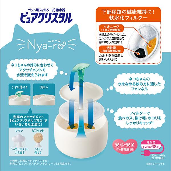 ピュアクリスタル ニャーロ 1L 猫用 オフホワイト ジェックス ▽a