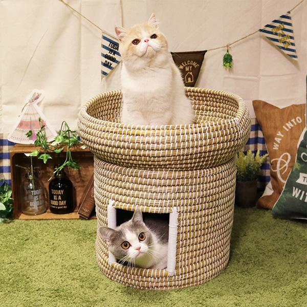 キャティーマン にゃんこのちぐら なかよし2段ちぐら 夢 ▽a キャティーマン にゃんこのちぐら なかよし2段ちぐら 夢 ▽a