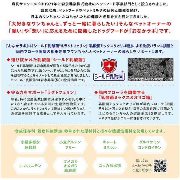 森乳サンワールド おなかラボ 成犬用 800g×2袋 ▽a ペット フード 犬