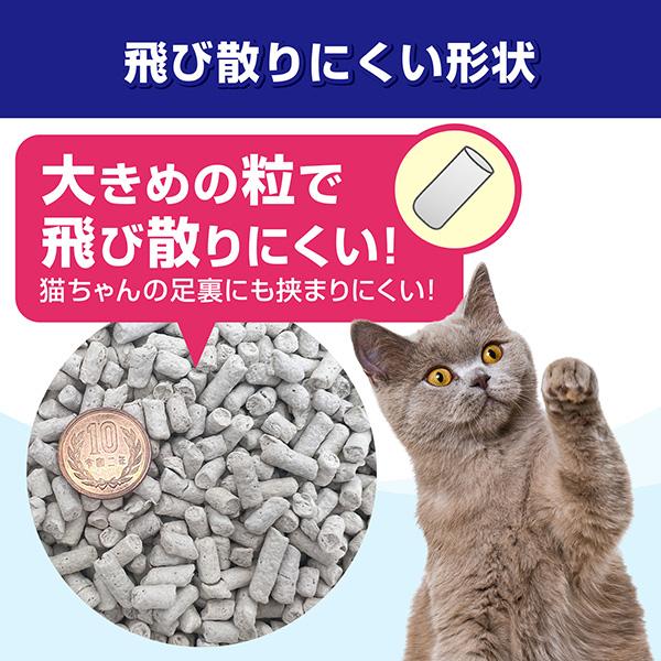 デオフリー システムトイレ用 強力消臭サンド 4L×8袋 ペットプロ ▼a ペット グッズ 猫 キャット 猫砂 紙製 抗菌剤 燃えるゴミ処理OK 国産 PetProの画像