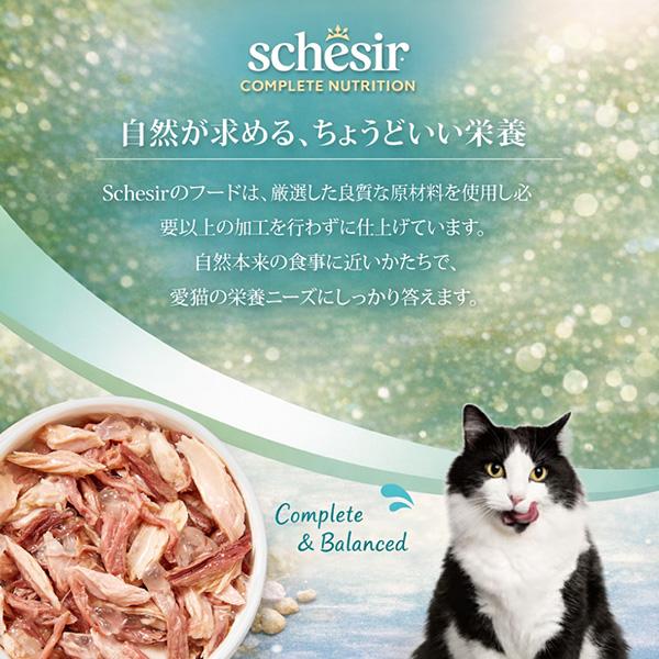 シシア（Schesir） キャット ツナ with ビーフ 85g ▽w ペット フード