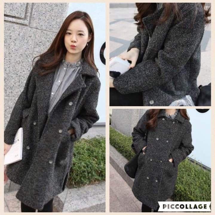 海外輸入 韓国 オルチャン ファッション ダブルボタン ロングトレンチコート Pコート 即納 プチプラ コート アウター Postetelecom Gouv Cg