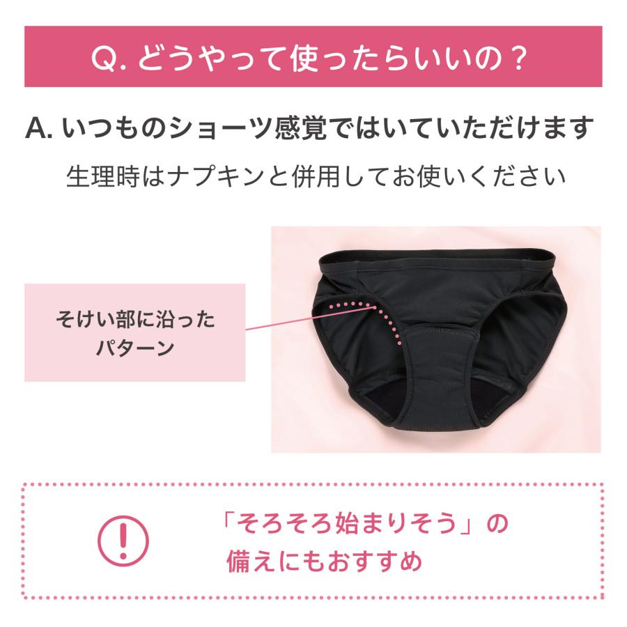 吸水ショーツ ルシアン Femoon フェムーン 吸水サニタリー