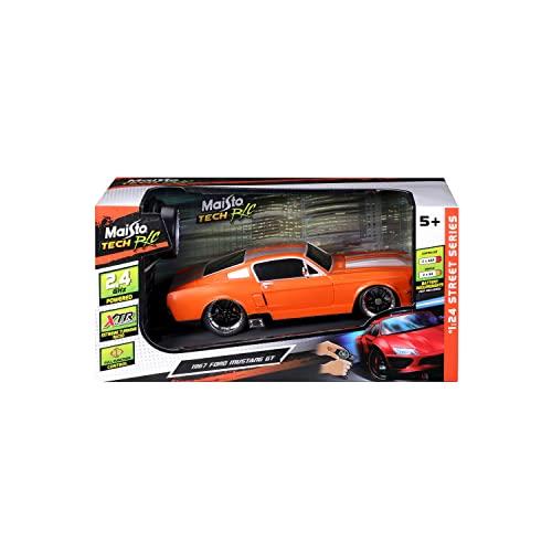 Maisto Tech R/C 1:24スケール2.4 GHz 1967 Ford Mustang GT Metallic Oran 【並行輸入】｜runsis-store｜07