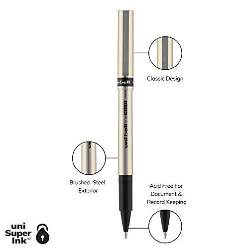 Deluxe Roller Ball Stick Waterproof Pen  Black Ink  Fine  Dozen () 【並行輸入】｜runsis-store｜07