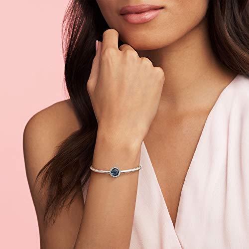 パンドラ Pandora Moonlight Blue Radiant Hearts チャーム (シルバー  