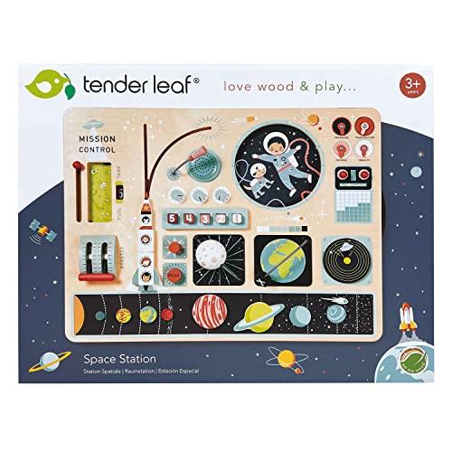 Tender Leaf Toys - スペースステーション - 木製スペースステーションプラットフォーム上の銀河間ミッション ロケッ 【並行輸入】｜runsis-store｜05