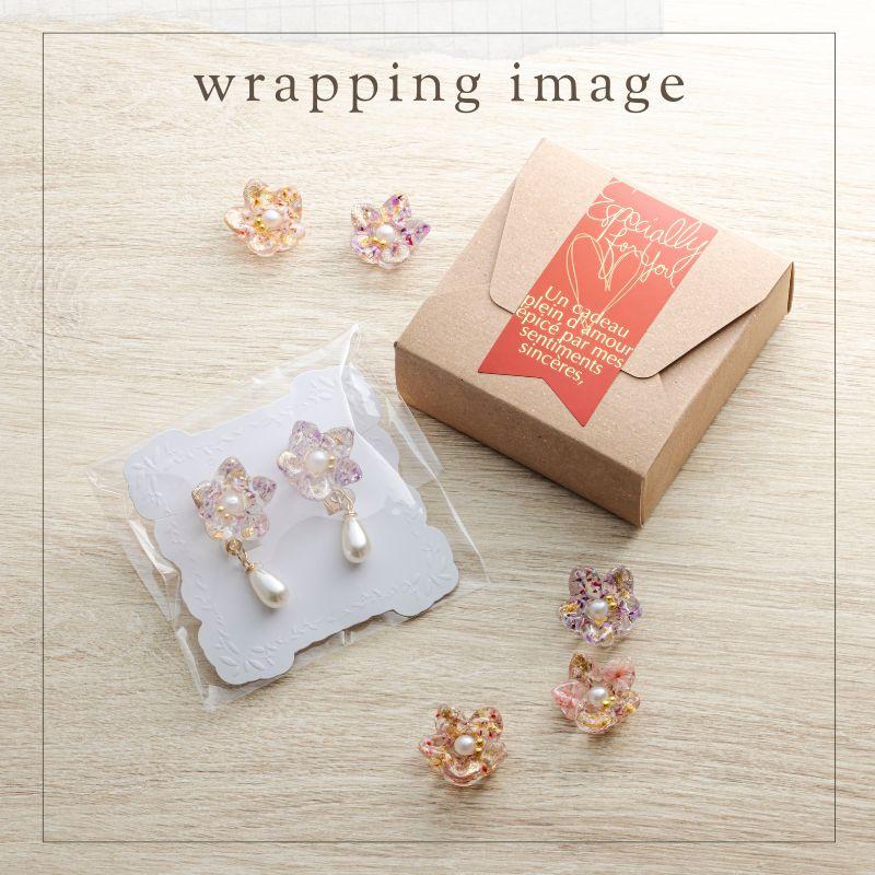 アクセサリー 花 ギフト ピアス イヤリング ドライフラワー フープ 
