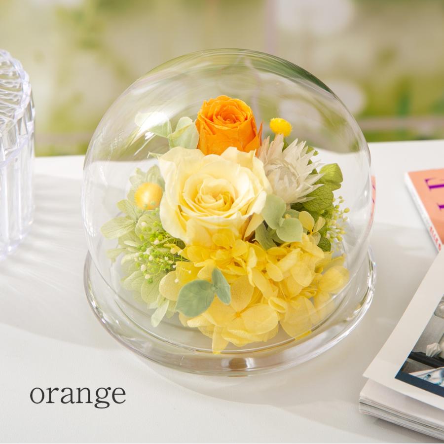 ブリザードフラワー＊ギフト＊プレゼント＊ガラス＊記念日＊イエロー
