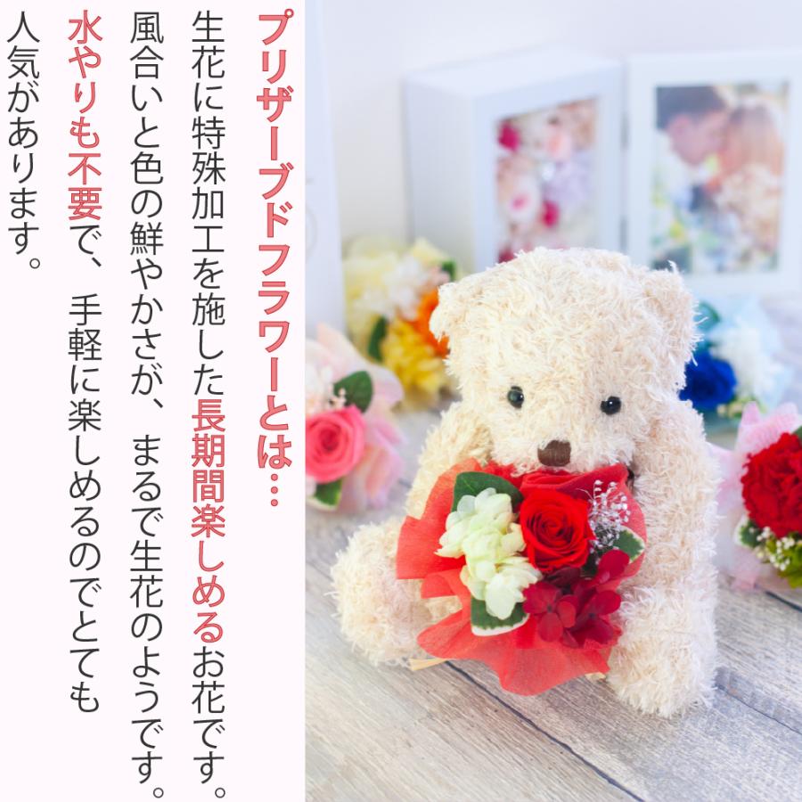 プリザーブドフラワー くま ぬいぐるみ 花束 カリヌゥス 誕生日 プレゼント 卒業祝い 母の日 クリスマス プリザードフラワー ギフト 送料無料 Pf Calinours プリザーブドフラワー Ruplan 通販 Yahoo ショッピング