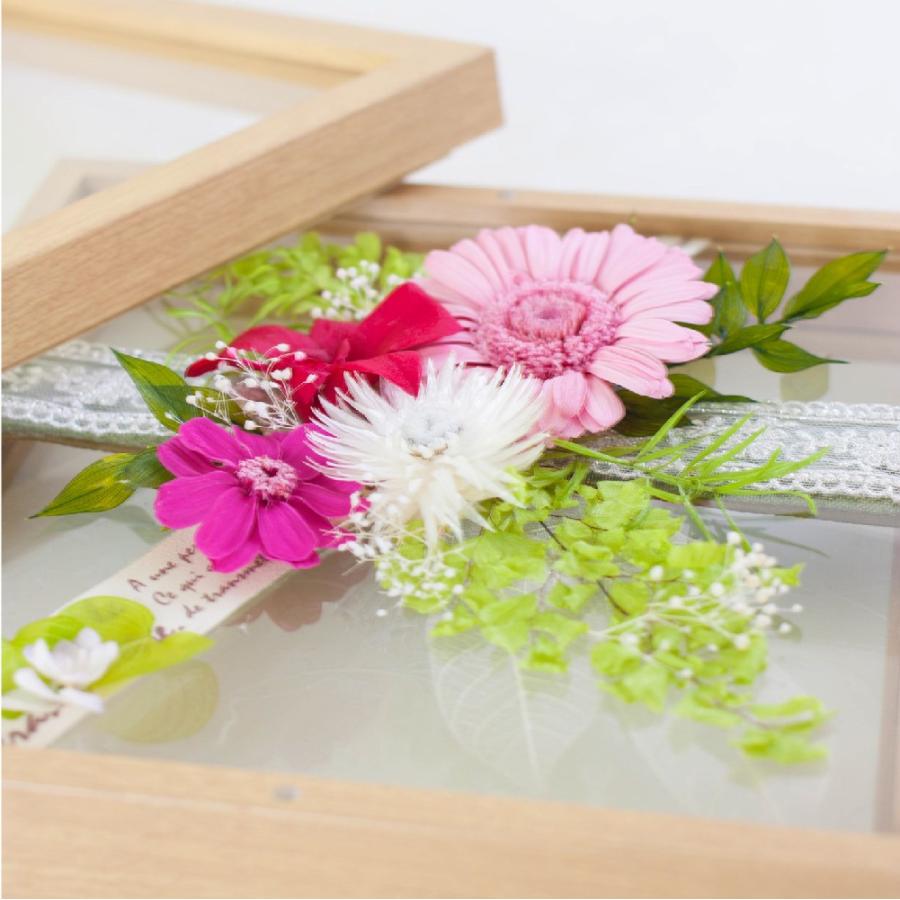 プリザーブドフラワー ギフト 花 クレール 壁掛け フレーム おしゃれ