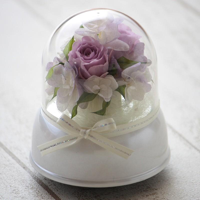 プリザーブドフラワー　ベアオルゴール♪　星に願いを＊ 楽天市場】名入れ プリザーブドフラワー オルゴール レッド 星に願いを