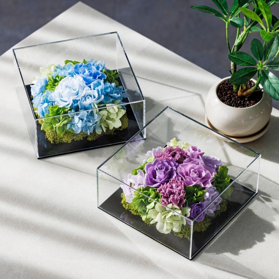 母の日 花 開店祝い プリザーブドフラワー ギフト ボックス アクリル