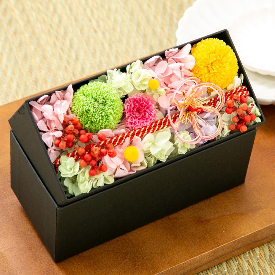 プリザーブドフラワー ギフト 花 和風 花便り ボックス 開店祝い 誕生
