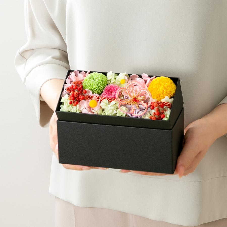 プリザーブドフラワー ギフト 花 和風 花便り ボックス 開店祝い 誕生