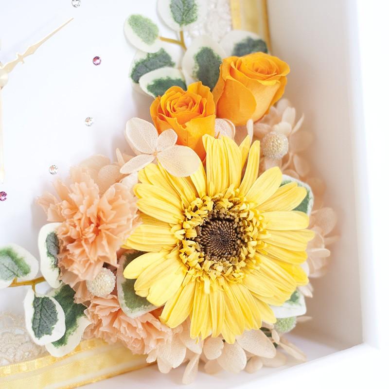 プリザーブドフラワー 花 壁掛け 時計 オロージュ 開店祝い 開業祝い 新築祝い 誕生日 退職祝い ギフト プレゼント 送料無料 Pf Horloge プリザーブドフラワー Ruplan 通販 Yahoo ショッピング