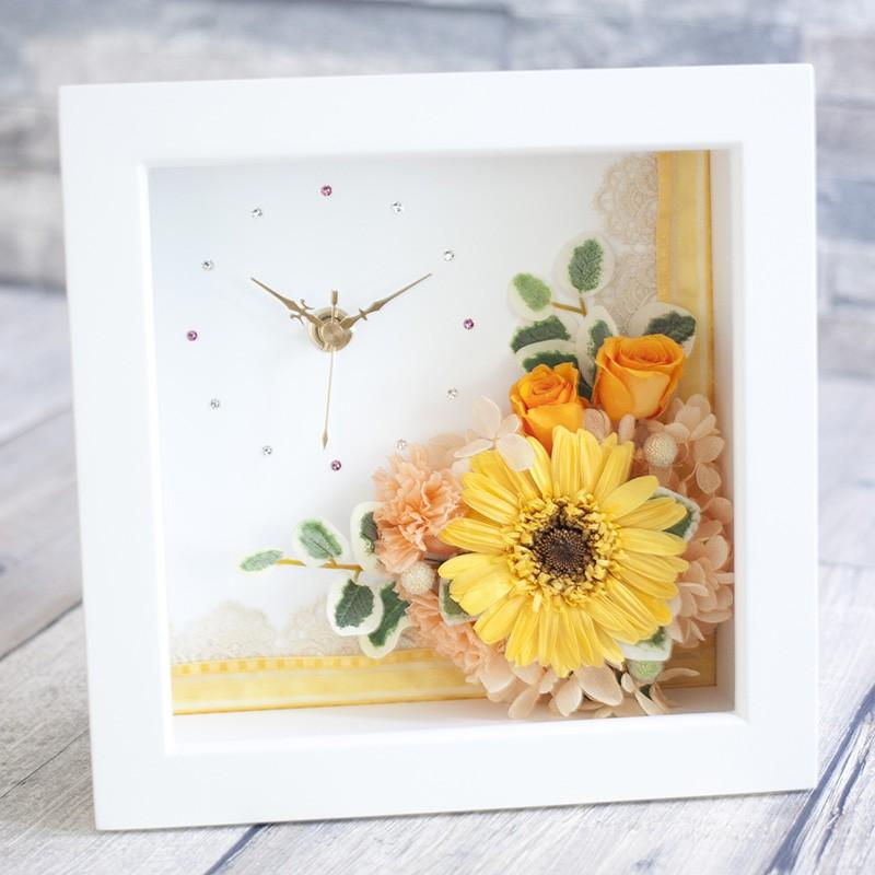 プリザーブドフラワー 花 壁掛け 時計 オロージュ 開店祝い 開業祝い 新築祝い 誕生日 退職祝い ギフト プレゼント 送料無料 Pf Horloge プリザーブドフラワー Ruplan 通販 Yahoo ショッピング