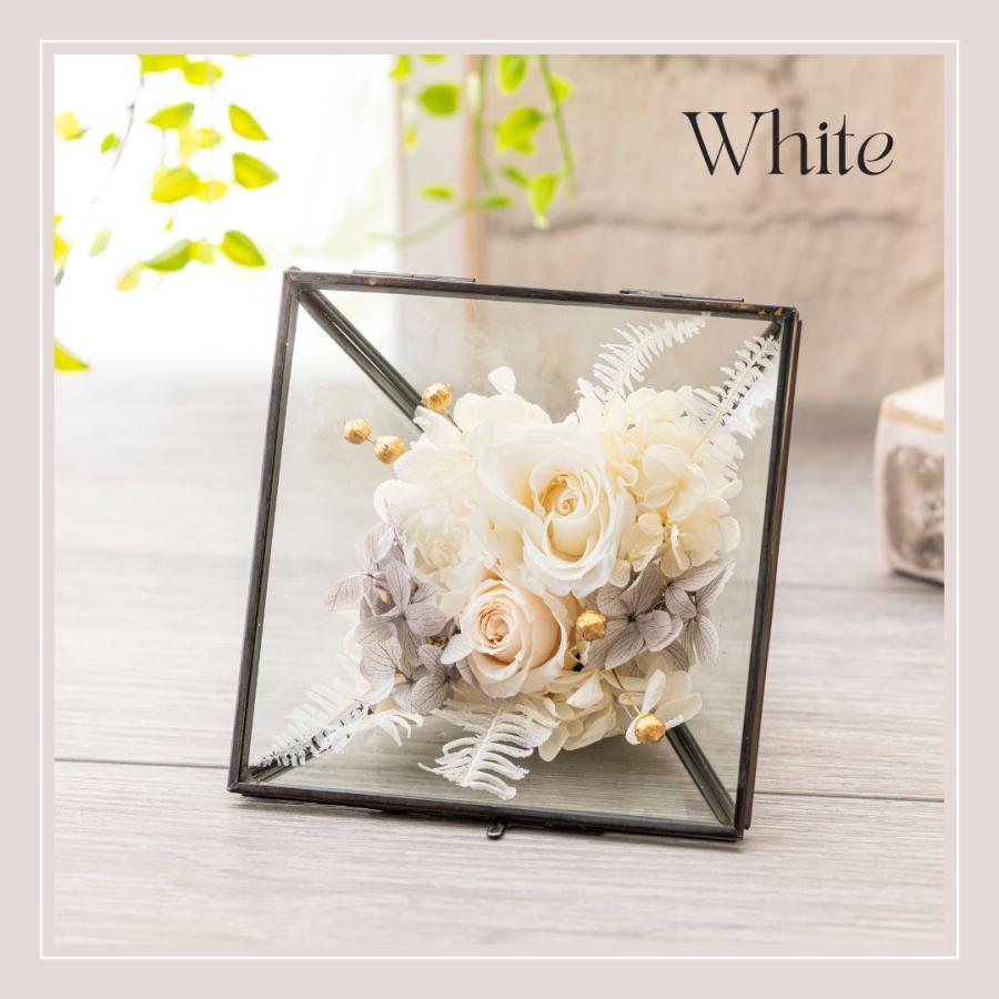 プリザーブドフラワー ギフト 花 ルシュ ガラスフレーム 誕生日