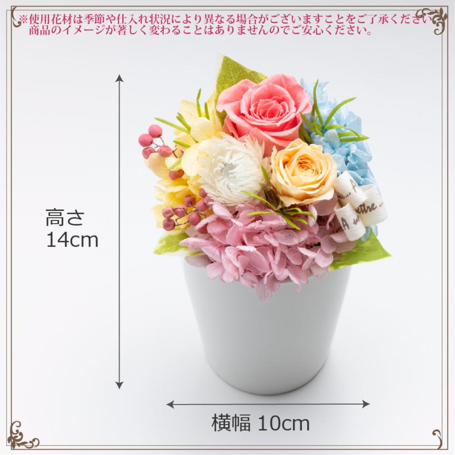 お祝い用プリザーブドフラワーアレンジメント プリザーブドフラワー ギフト 花 リヤン 退職祝い 誕生日 おしゃれ