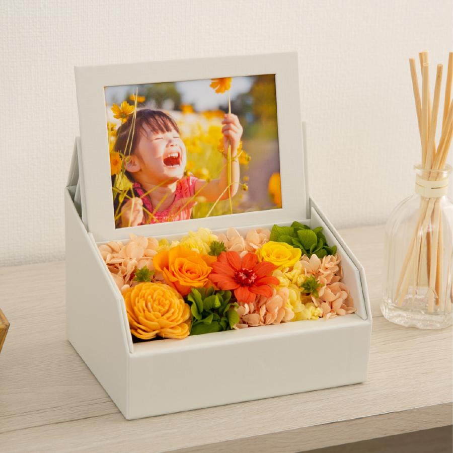 プリザーブドフラワー ギフト 花 写真立て モンテ スイーツセット