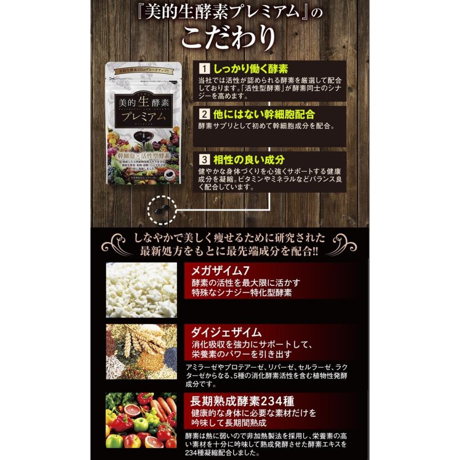美的生酵素プレミアム ×お得2袋 《60カプセル 美的生酵素555が