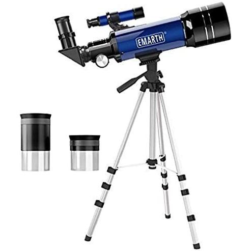Qmu 天体望遠鏡 子供 初学者向け 屈折式 口径70mm テレスコープ 天体観測 バードウォッチング 三脚 収納バッグ 日本語説明書付き ブルー Prettyfunnyballoons Com