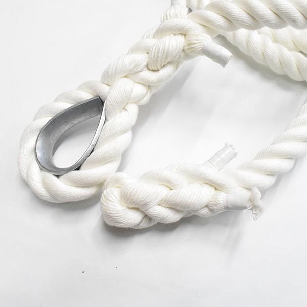 ターザンロープ 登り綱 24mmx2m コース金具 シンブル金具 運動