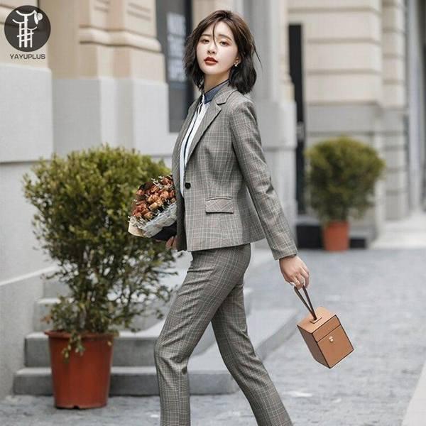 21新入荷 ビジネス スーツ チェック柄 パンツスーツ ズボン ボトムス ファッション レディース パンツ オフィス 40代 30代 代 マザー スーツ 女性 母親 フォーマル Ol パンツスーツ サイズ イエローチェック Www Doebem Org Br