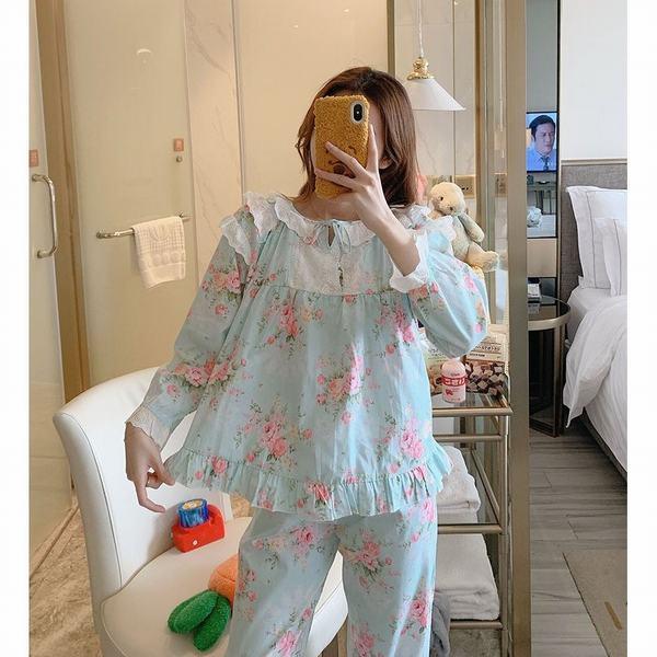 パジャマ レディース 春 夏 半袖 綿 上下セット ナイティ ルームウェア 女性 可愛い 部屋着 女性パジャマ パジャマ かわいい 花柄パジャマ Ord0z40yno ファッション Phoenix Ge