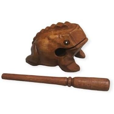 ギロ カエル 打楽器 ミニ 木製 ドラム 楽器 かえる 鳴き声 民族楽器