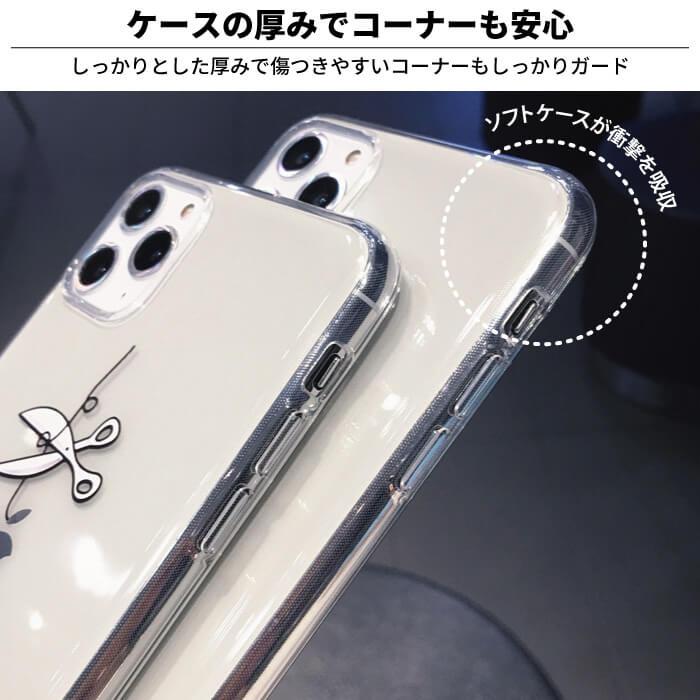 iPhone14 ケース クリア おもしろ iphone13 pro max 韓国 アップルマーク iPhone se se3 se2 iphone12 mini りんご 猫 かわいい 透明 白雪姫 FU｜ruru-store｜04