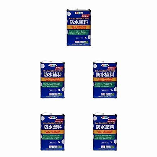 アサヒペン 防水塗料 1L 5缶セット|ruru3-store|02