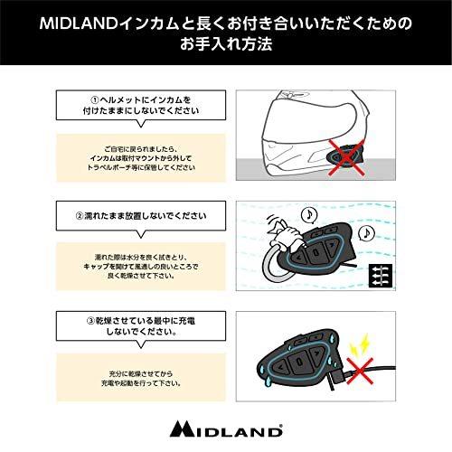 クリアランス廉価 MIDLAND BT MESH R シングル C1412.12 バイク用