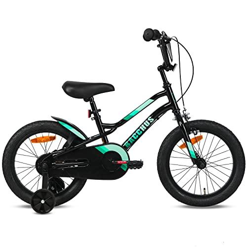 GlercBacchus(バッカス)16インチ子供用自転車 補助輪付き 可愛いこども用自転車 組み立て式 幼児自転車 4〜8歳
